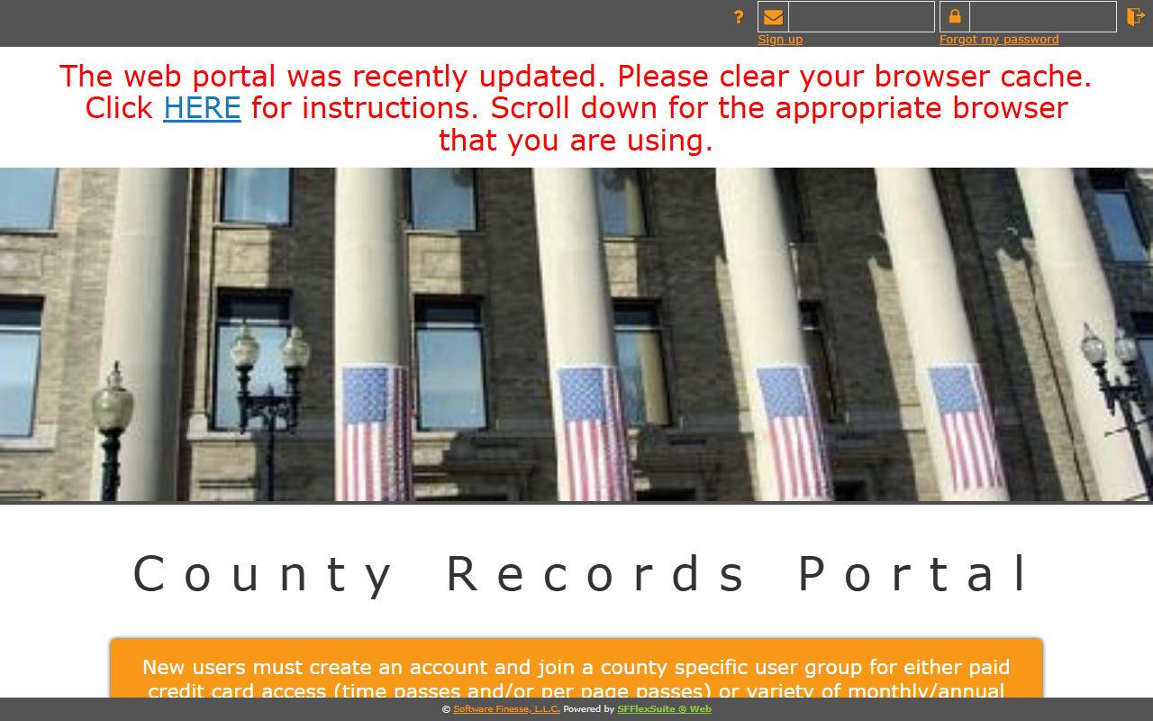 Shelby County Circuit Clerk records SFFlexSuite Recorder portal distinction