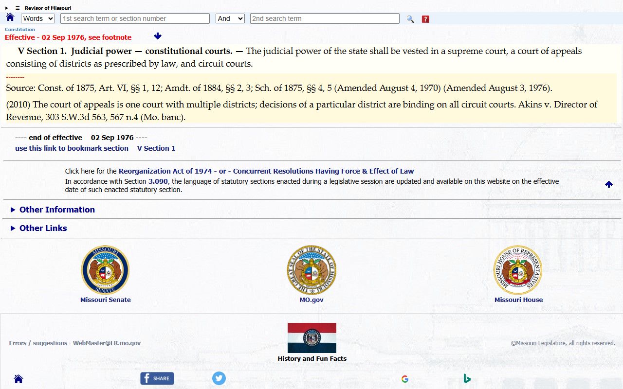 Shelby County court dockets Missouri judicial power source
