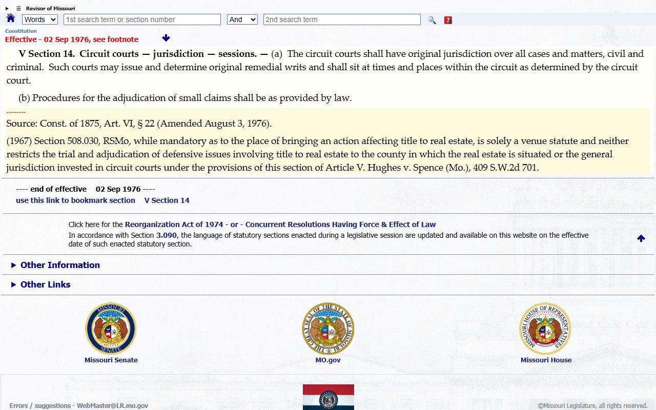 Shelby County court records Missouri circuit court jurisdiction