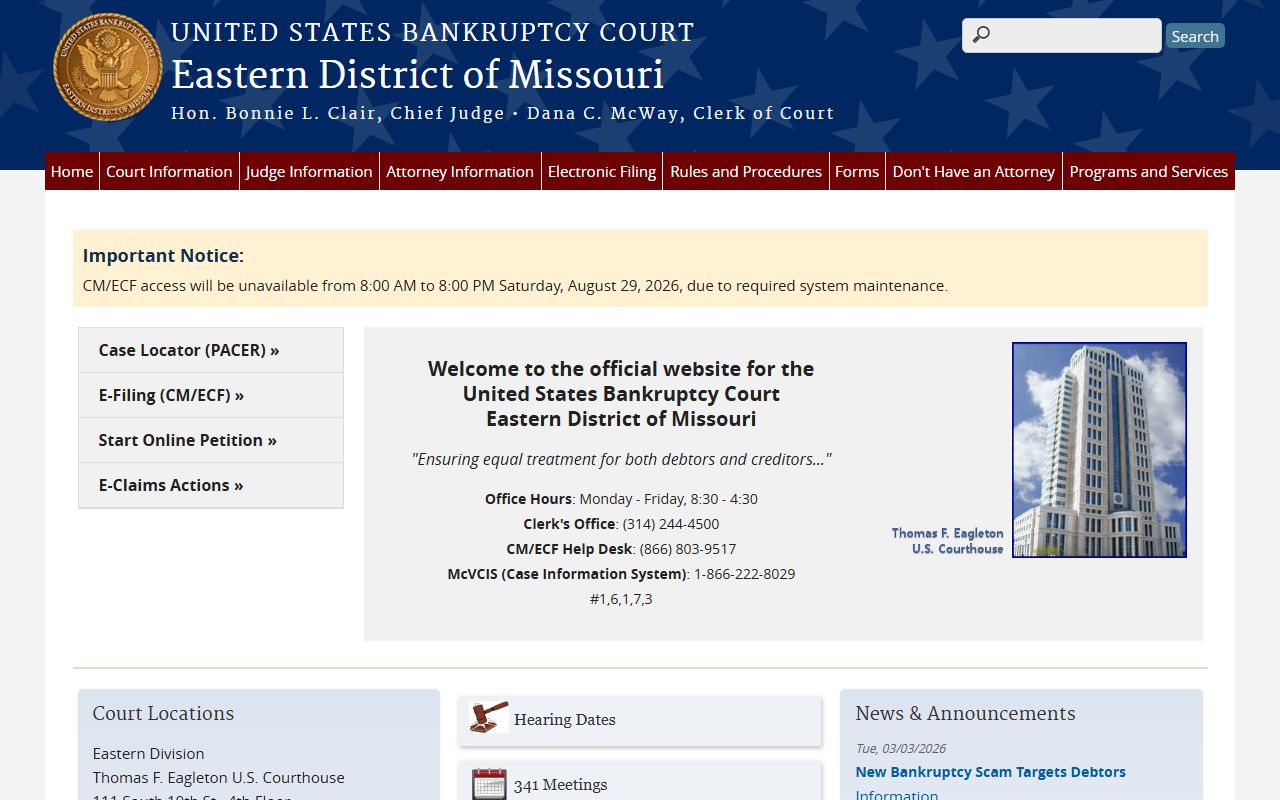 Shelby County warrant records Eastern District bankruptcy court source