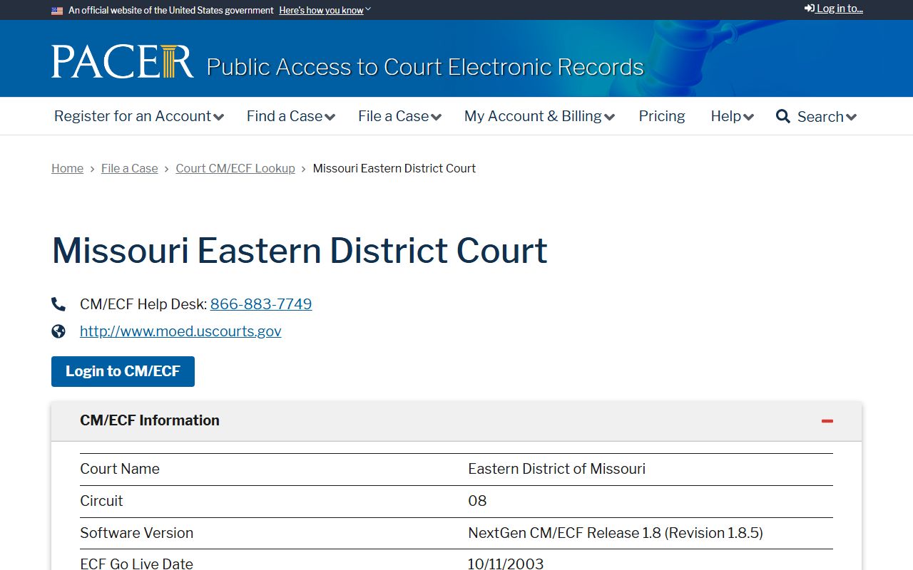 Shelby County warrant records PACER federal court lookup